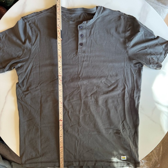 Vuori Short Sleeve Henley Tee – Neutral | Soft Stretch estimated large - Picture 6 of 7